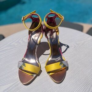 Ted Baker London Yellow and Pink Stiletto Heels